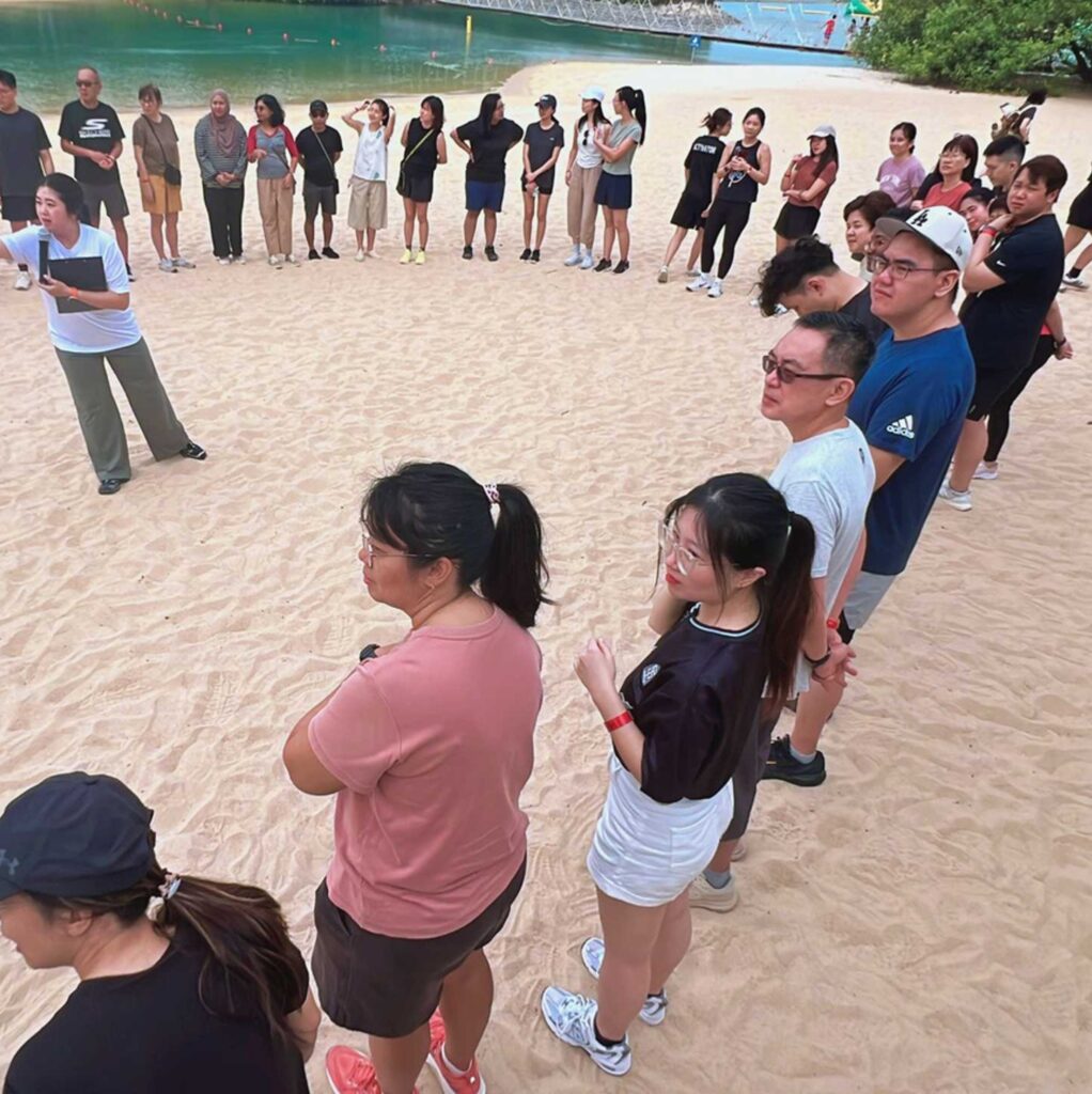 KKCS staff coming together for a day of fun, bonding, and team spirit at Sentosa.