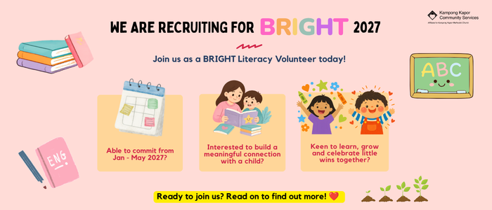 website banner for bright volunteers recruitment 2027